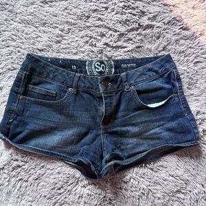 Y2K SO Shortie Jean Shorts size 13